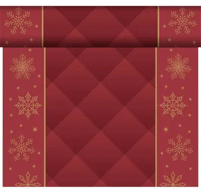 Produktbild von 4x Duni Dunicel® Tête-à-Tête-Tischläufer 0,4 x 24 m Rhombus Bordeaux