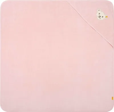 Produktbild von Steiff Badetuch mit Kapuze silver pink