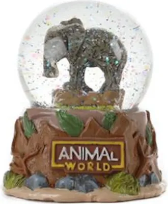 Produktbild von Toi-Toys - Schneekugel - Wilde Tiere Dekoration Weihnachten Schnee Elefant