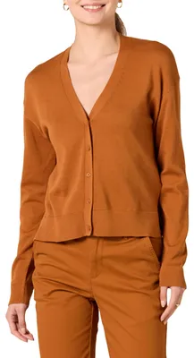 Immagine prodotto di A. Maglia leggera con cardigan da donna, colore caramello, taglia XL