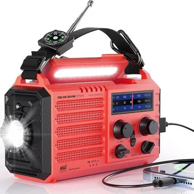 Obrázek produktu pro Rádio s ručním nabíjením pro nouzové situace – kempování – outdoor – nouzové situace – cestování