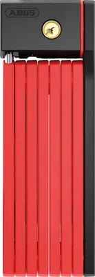 Produktbild von ABUS Faltschloss Bordo uGrip 5700K SH mit Halterung - Fahrradschloss mit 5 mm starken Stäben - ABUS-Sicherheitslevel 7 - 100 cm - Red