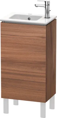 Produktbild von Waschtischunterbau L-CUBE 294x420x704mm Ans links nussbaum natur Anschlag links nussbaum natur