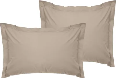 Produktbild von L'Essentiel Linge de Maison, De Beige, Doppel-Bettbezug-Set, Beige, 100 % Baumwollsatin, 80 x 80 cm