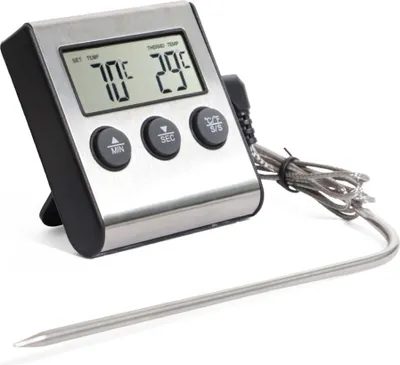 Produktbild von Weis 15257 Digitalthermometer Bratenthermometer Timer digital bis 250 Grad