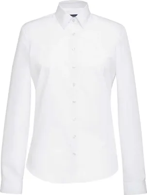 Image de Brook Taverner - Chemise de cérémonie "Selene" pour femme Manches longues PC7595 (38 FR) (Blanc)