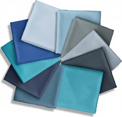 Produktbild von 10 x 25cm Bündchenstoff uni Jersey, Bündchen, 35cm breit, Schlauchware, Farbmix