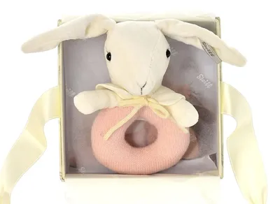 Produktbild von Steiff 239274 Haeschen 13 rose Greifring Se