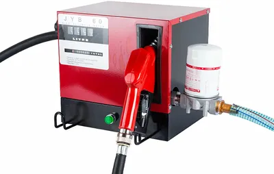 Zdjęcie produktu dla Pompa oleju napędowego Pompa paliwa 550W Samozasysająca pompa oleju Pompa oleju grzewczego Pistolet do oleju grzewczego z automatycznym wyłączaniem Wąż do oleju napędowego 60L/min 230V