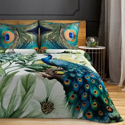 Obrázek produktu pro Eurofirany ložní prádlo satén PAVO 220x200 cm 3 TLG SET: se 2 povlaky na polštáře 70x80 cm