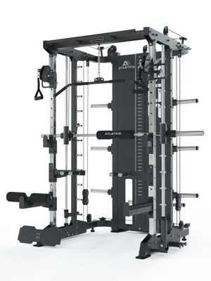 Produktbild von ATLETICA SEK Multipresse | Plate Loaded | Kraftstation mit Smith Machine | Äquivalent zu KSK jedoch mit Plate Loaded Gewichtsaufsatz