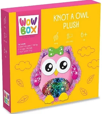 Image de Wow Box - Oreiller hibou bricolé en faisant des nœuds de cravate