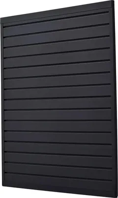 Zdjęcie produktu dla Panele ścienne PVC 120x120 cm modułowe czarne do garażu i wystaw