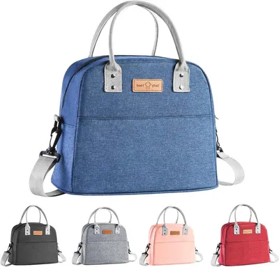 Produktbild von Isolierte Lunch-Tasche mit großer Kapazität für Erwachsene – Grau