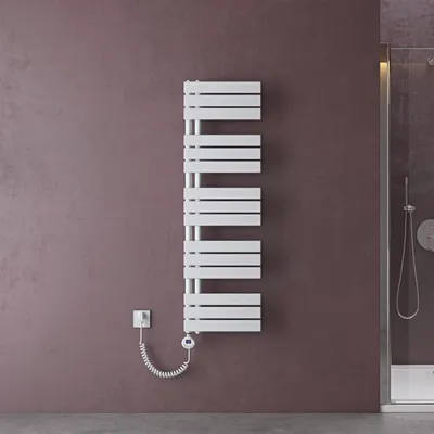 Produktbild von doporro Heizkörper Bad Handtuchheizkörper 131x40cm Badezimmer Badheizkörper Badheizung Handtuchtrockner Handtuchwärmer Weiß mit Heizstab 600w