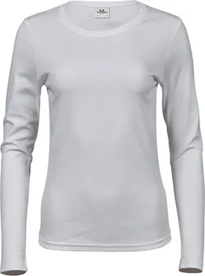 Produktbild von Tee Jays 590 | Ladies Longsleeve Interlock Damen T-Shirt - Farbe: White - Größe: M