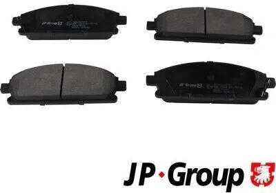 Produktbild von JP GROUP Bremsbeläge Satz Vorne für NISSAN X-TRAIL (T30) 4063604310