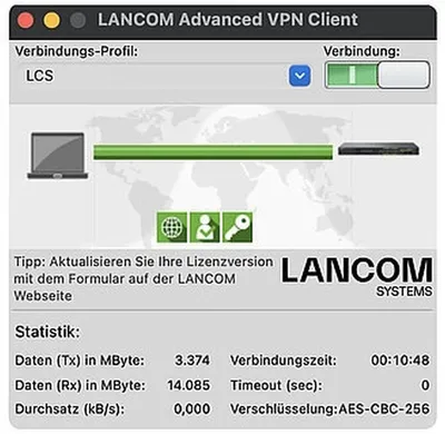 Image de LANCOM Advanced VPN Client - Licence de mise à niveau - 10 utilisateurs - Mac