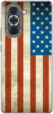 Produktbild von König Design Hülle kompatibel mit Huawei nova 10 Kunststoff Soft Handyhülle - Handy Case USA Flagge