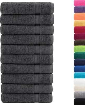 Produktbild von vidaXL Premium Duschtücher SOLUND 10 Stk. Anthrazit 70x140 cm 600 g/m²