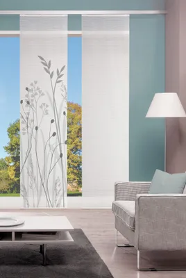 Produktbild von Home Wohnideen Schiebevorhang Digitaldruck Bambus-Optik "Grasil"  260 x 60 cm Grau