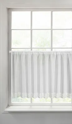 Zdjęcie produktu dla Zasłona VINCE biała 60x150 cm taśma marszcząca