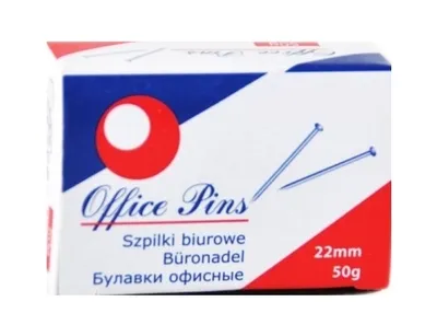 Zdjęcie produktu dla Szpilki biurowe 22 mm ( 50 gram )