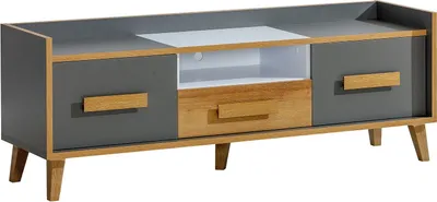 Produktbild von Furniture24 Tv Schrank WERSO W-7, Unterschrank, Lowboard mit 2 Türen und Schublade, Tv-Tisch, Fernsehenschrank