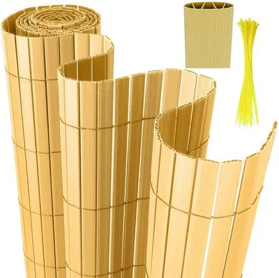 Produktbild von 9x5m PVC-Privatschutzschirm in W-Form mit Gartenzaun und Balkonabtrennung – Wetter- und UV-beständig – für Garten und Terrasse – aus PVC