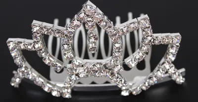 Produktbild von Luxus Mini Strass Diadem für die Hochzeit