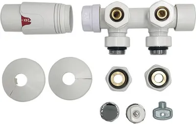 Obrázek produktu pro Rohový termostatický ventil ROTHEIGNER 1/2" bílý
