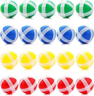 Image de 20 cibles de fléchettes pour enfants - Jeu de lancer pour intérieur et extérieur, avec des fléchettes de rechange - Idéal pour les fêtes d'enfants.