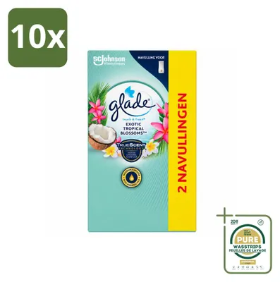 Produktbild von 10 x Glade Touch & Fresh Nachfüller - Exotische Tropenblüten - 10 ml - Vorratspackung - 10 Stücke