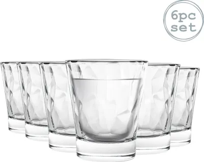 Produktbild von Diamond - Schnapsgläser mit Relief - transparent - 80 ml - 6 Stück