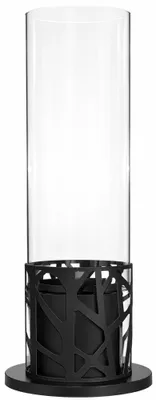 Produktbild von Mach1 Dekokamin Bioethanol Feuersäule mit Glaszylinder – moderner Dekokamin, 51,5 cm 4018s