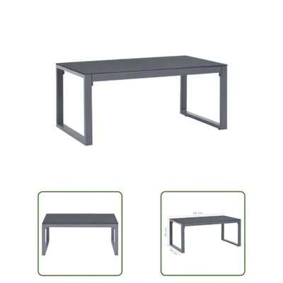 Immagine prodotto di Tavolino The Living Store 90×50×40 cm in alluminio
