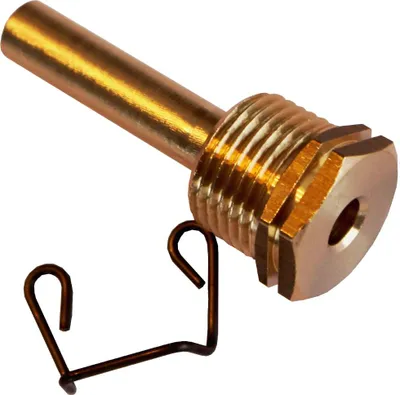 Produktbild von Tauchhülse G1/2" Messing 50mm – Edelstahl, PN40, Innen-Ø 6,5mm für Kabelfühler