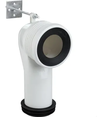 Zdjęcie produktu dla Kolanko odpływu WC Grohe 93,5-137 mm, pionowe