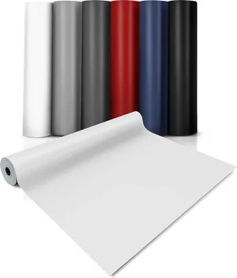 Zdjęcie produktu dla CV wykładzina podłogowa Expotop ekstra odporna na ścieranie wykładzina PCV spieniona jednokolorowa biała 200x500 cm