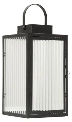 Zdjęcie produktu dla Lampa Simply 15,5 x 28,5 x 15,5 cm metal i szkło, czarna