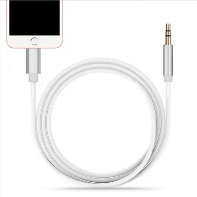 Produktbild von Apple Kabel auf AUX 3,5 mm Adapter Kabel für iPhone 7 8 11 12 13 Audio Ladekabel Weiss