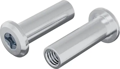 Obrázok produktu pre Zámková matica 2 pcs Strieborná M6 x 25 mm Oceľ