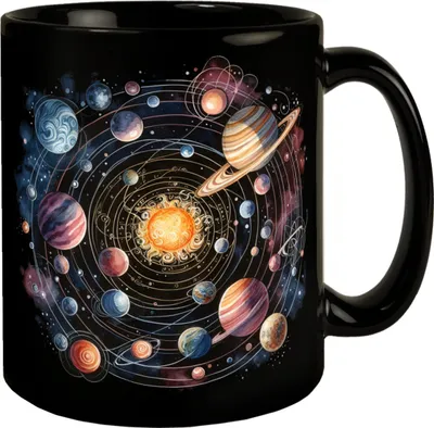 Produktbild von Sonnensystem Tasse in Schwarz