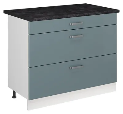 Obrázok produktu pre Kuchynská spodná skrinka Vicco R-Line Modrošedá/biely 100 cm antrasiitti työtaso, Model 71528