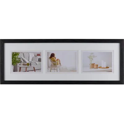 Obrázok produktu pre Henzo Fotogaléria Modern 20x60 cm čierna 3 fotografie 10x15 cm
