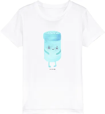 Produktbild von Mr. & Mrs. Panda Organic Kinder T-Shirt Beste Freunde Salz 3-4 Jahre (98/104) - Weiß - Geschenk, Bio, Lustige Sprüche, Fehlende Keywords, Teenager, Kindershirt, Kurzarm