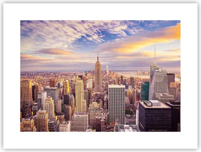 Produktbild von Poster - Poster ohne Rahmen - New York Stadt - 40x30 cm - Wand Bild - Wanddeko - Wandbilder - Kunstposter - Wandposter - Bilder - Kunstdruck - Wanddekoration - Wandbild - P2XAA40x30-3638