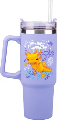 Zdjęcie produktu dla Paladone Minecraft Axolotl juomapullo/termosmuki, 900 ml