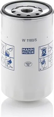 Produktbild von Ölfilter MANN-FILTER W 1160/5 Anschraubfilter für FORD CARGO II