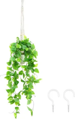 Produktbild von Famanu Kunstpflanze - Hängend - 0,9 m, grün
